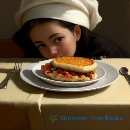 Woman peeking over a tabletop at a meal - clicking link leads to the purchase page for the book Body by Sean Coons on Amazon.com.