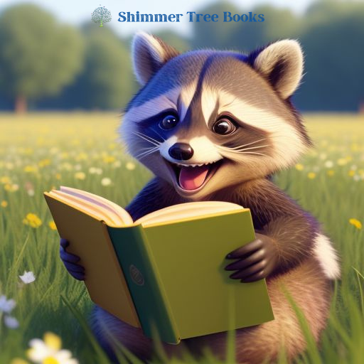 A raccoon reading a book - in promotion of Firefly by Sean Coons -- clicking link leads to Amazon.com page with Firefly for sale