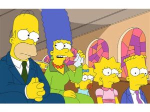 The Simpsons at Church